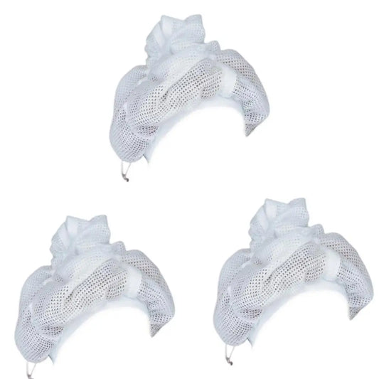 1/3/5 Pcs Net Plopping Caps for Drying Curly Hair with Drawstring Large Shower Caps