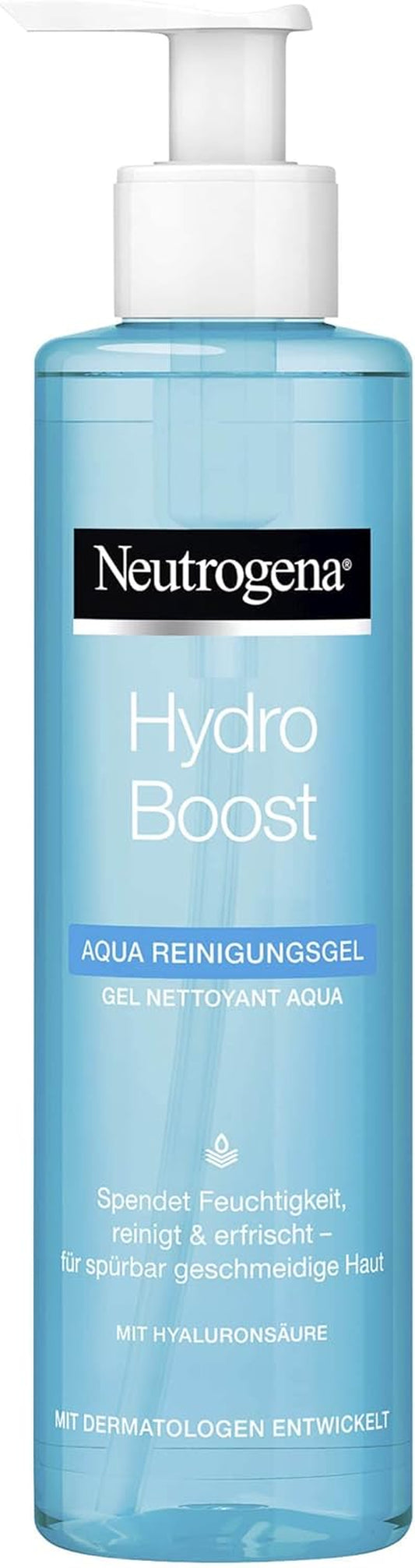 Neutrogena Hydro Boost - Gel Limpiador Facial Aqua Con Glicerina Y Hialurón, 200 Ml